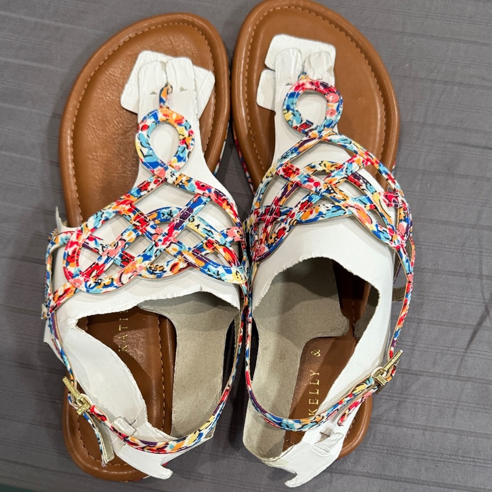 Kelly & Katie Colorful Woven Sandals